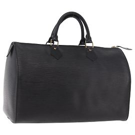 LOUIS VUITTON Epi Speedy 35 Sac à Main Noir Black M42992 LV Autre