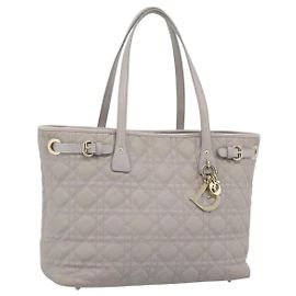 Sac Cabas Christian Dior Canage Canvas Gris Or Autre