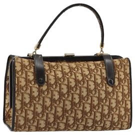Christian Dior Trotter Canvas Handtasche Beige Gold Andere