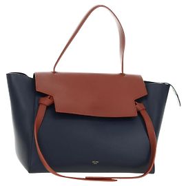 Céline CELINE Belt bag Hand Bag Leather Navy Gold Altro