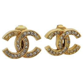 CHANEL Boucles d'oreilles métal Doré CC Autre