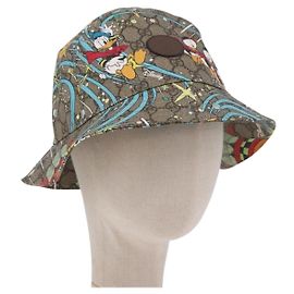 GUCCI GG Supreme Disney Donald Duck Hat PVC M Beige Altro