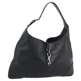 GUCCI Jackie Shoulder Bag Leather Black Altro