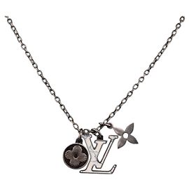 LOUIS VUITTON Colar metal Prata M00317 LV Outro