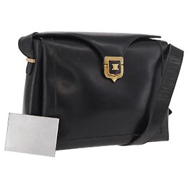 Céline CELINE Shoulder Bag Leather Black Gold Altro