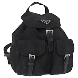 PRADA Rucksack Nylon Black Silver Andere