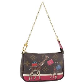 LOUIS VUITTON Monogram Giraffe Mini Pochette Pouch M62087 LV Other
