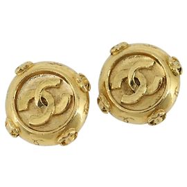 CHANEL Boucles d'oreilles Métal Doré CC Autre