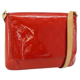LOUIS VUITTON Monogram Vernis Thompson Street Bag Red Rouge M91094 Altro
