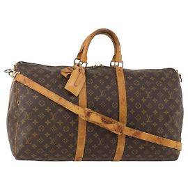 LOUIS VUITTON Monogram Keepall Bandouliere 55 Boston Bag M41414 LV Altro