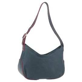 LOEWE Shoulder Bag Leather Green Silver Altro