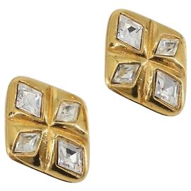 CHANEL Boucles d'oreilles Métal Doré CC Autre