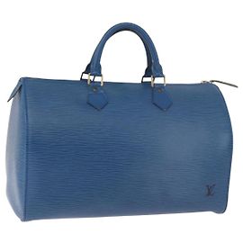 LOUIS VUITTON Epi Speedy 35 Sac à main Toledo Blue M42995 LV Autre