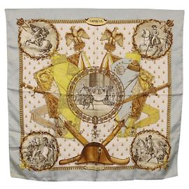 Hermès HERMES Carre 90 Lenço
napoleon
Seda Cinza Outro