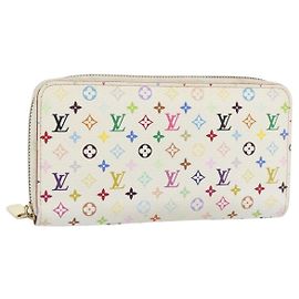 LOUIS VUITTON Monogram Multicolor Zippy Long Wallet White M60241 LV Other