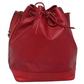LOUIS VUITTON Epi Noe Shoulder Bag Red M44007 LV Altro