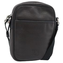 LOEWE Anagram Shoulder Bag Leather Brown Silver Altro