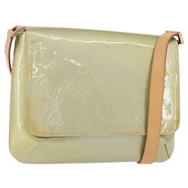 LOUIS VUITTON Monogram Vernis Thompson Street Bag Gris M91008 LV Outro