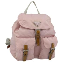 PRADA Backpack Nylon Pink Silver Other