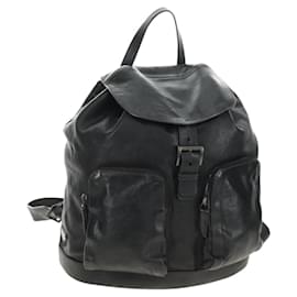 PRADA Backpack Leather Black VZ0053 Other