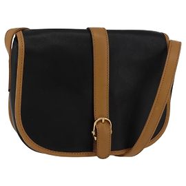 Céline CELINE Shoulder Bag Leather Black Gold Altro