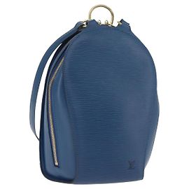 LOUIS VUITTON Epi Mabillon Backpack Blue M52235 LV Other