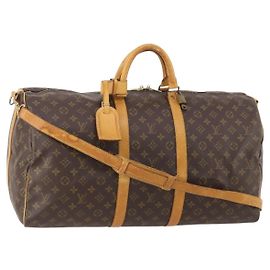 LOUIS VUITTON Monogram Keepall Bandouliere 55 Boston Bag M41414 LV Autre