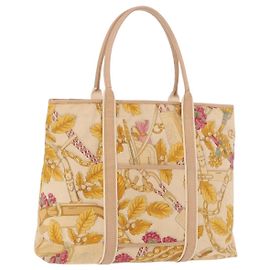 LOEWE Tote Bag Canvas Beige Brown Outro