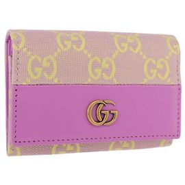 GUCCI GG Canvas Kartenetui Lila 783120 Andere
