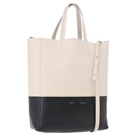 Céline CELINE Vertical Cabas Small Hand Bag Leather 2way White Autre