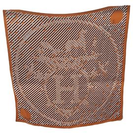 Hermès Hermes Carré 90 Silk multicolor 90 x 90 Arancione