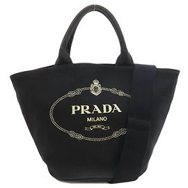 Borsa 2-Way Prada Canapa Nero