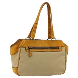 Sac à main PRADA Canvas Beige Gold Autre