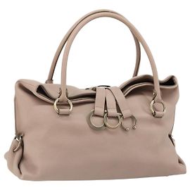 Bolsa Salvatore Ferragamo em couro bege e dourado Outro