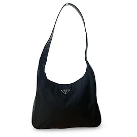 Autre Marque Borsa a tracolla Prada Tessuto in nylon e pelle nera Nero