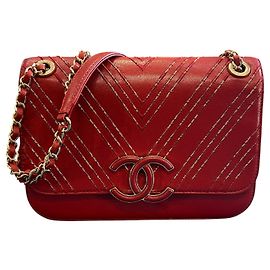 Borsa Chanel Large Chevron Sheepskin Subtle Flap 2017 Altro