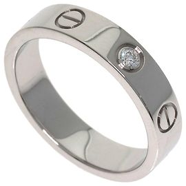 Cartier Love Band Ring in 18K White Gold Other