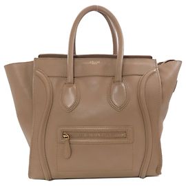 Céline Sac à main Celine Luggage Mini Marron