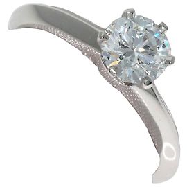 Tiffany & Co. Platin-Solitär-Diamantring Andere