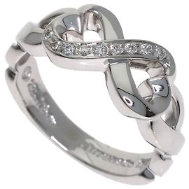 Anel Double Heart com Diamantes Tiffany & Co. Outro