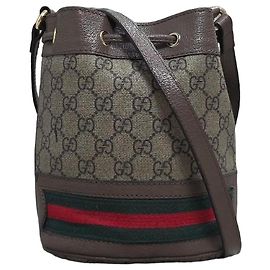 Gucci Ophidia Borsa a Secchiello in Tela Monogram GG Verde