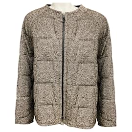 Akris Brown Multi Reversible Padded Wool Tweed Jacket Brown