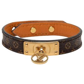 Bracciale Louis Vuitton Monogram Logomania Marrone 17 Marrone