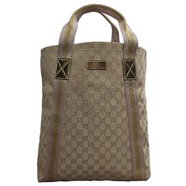 Bolsa Gucci Sherry Line em lona monogram GG bege Bege