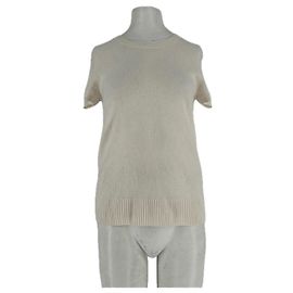 Autre Marque SAKS FIFTH AVENUE Beige Cashmere Top S Beige