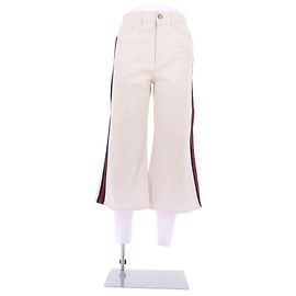 Gucci White Cotton Jeans US 25 White