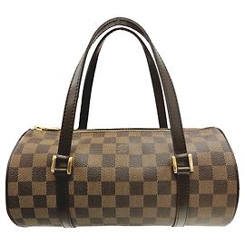 Saco Tote Louis Vuitton Papillon 26 Marrom Damier ebene