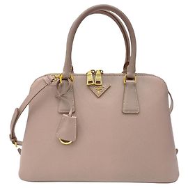 Prada Saffiano Promenade Small Shoulder Bag Bege