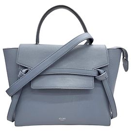 Céline Bolsa de Ombro Celine Micro Blue Azul