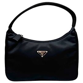 Borsa a tracolla Prada Mini Nylon Black Nero
